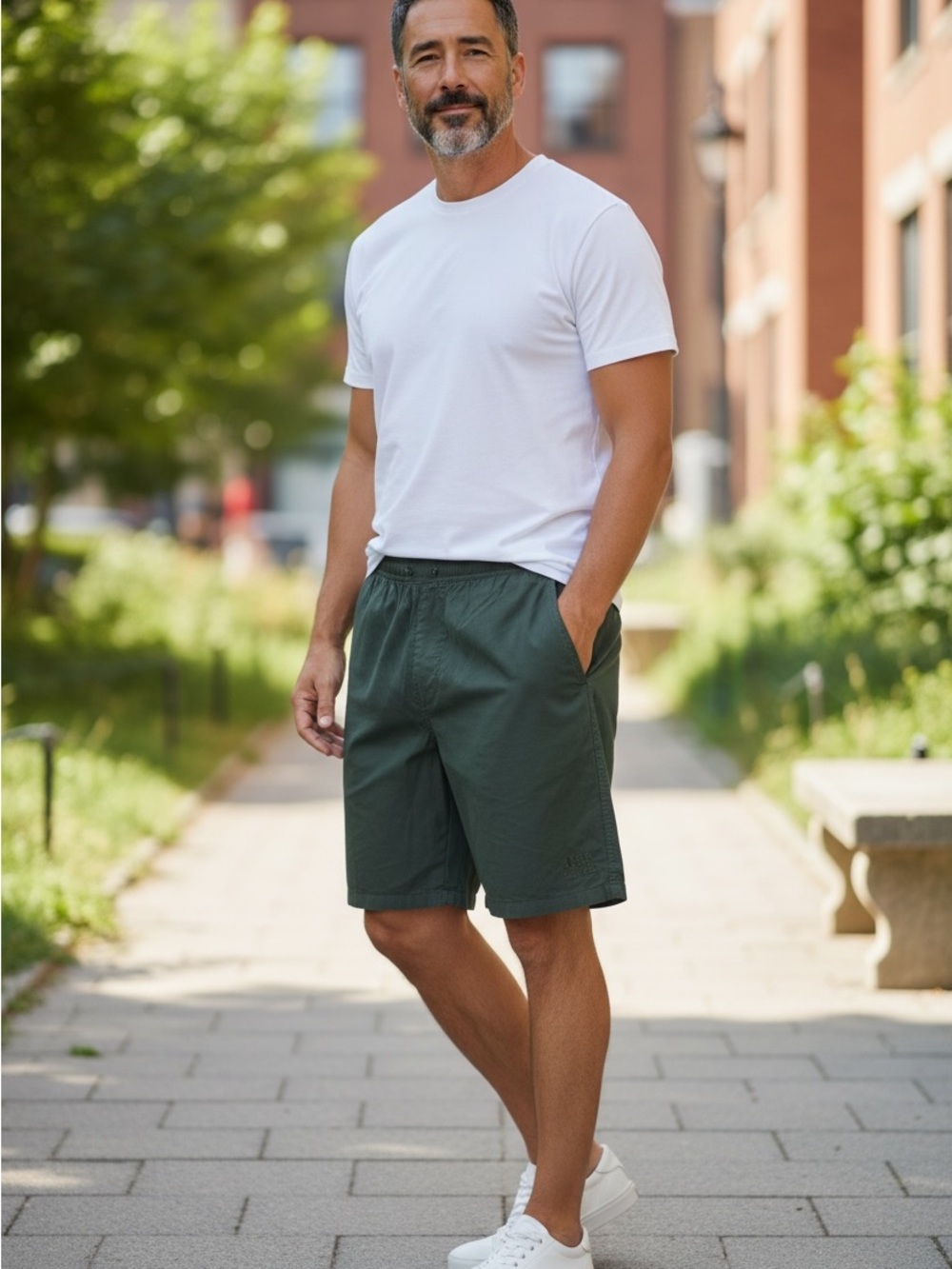 NEW CRAZY SHIRT PINE DYED TWILL SHORTS MENS SZ LARGE